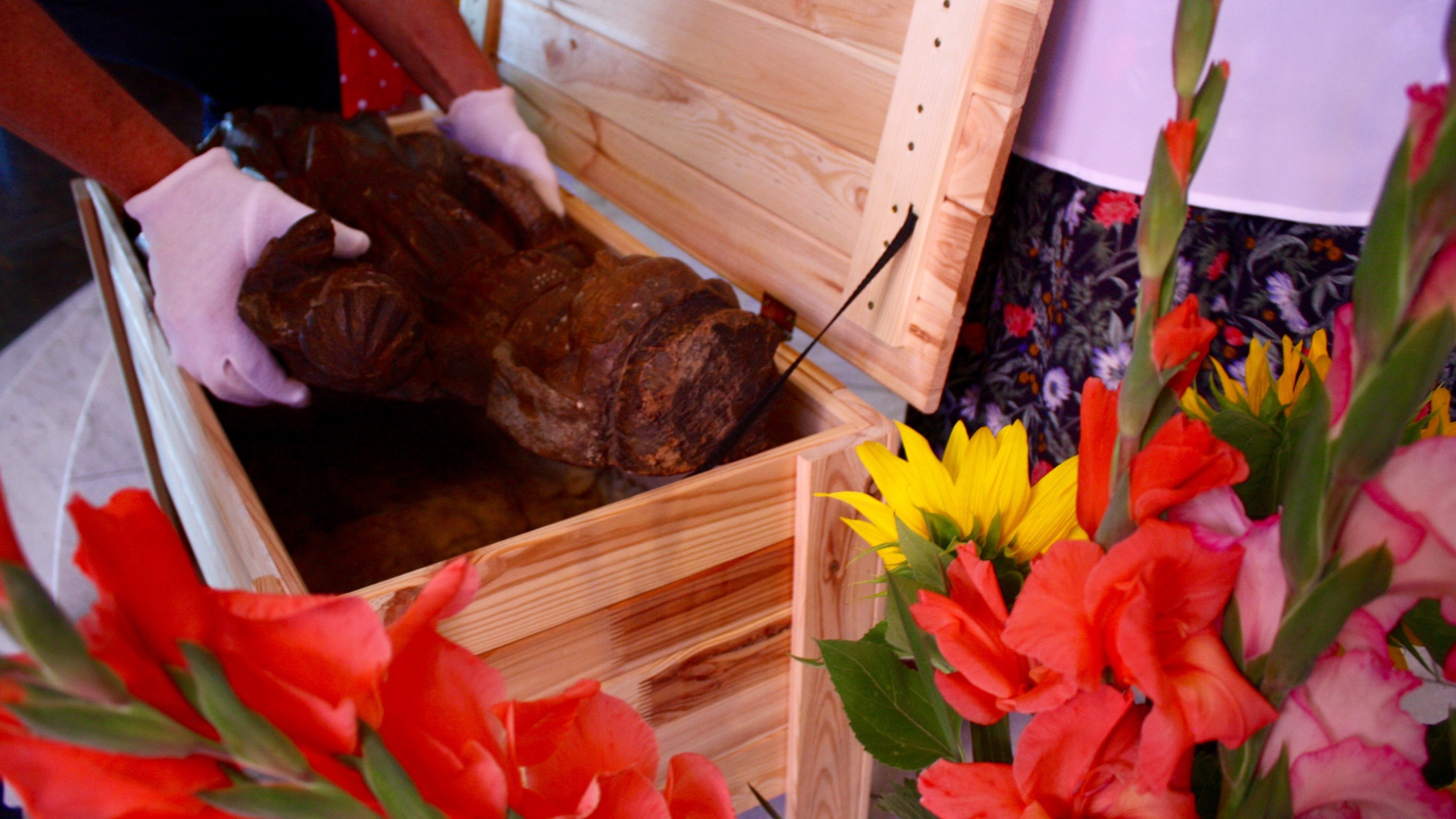 Sommertage vor dem Cheminée