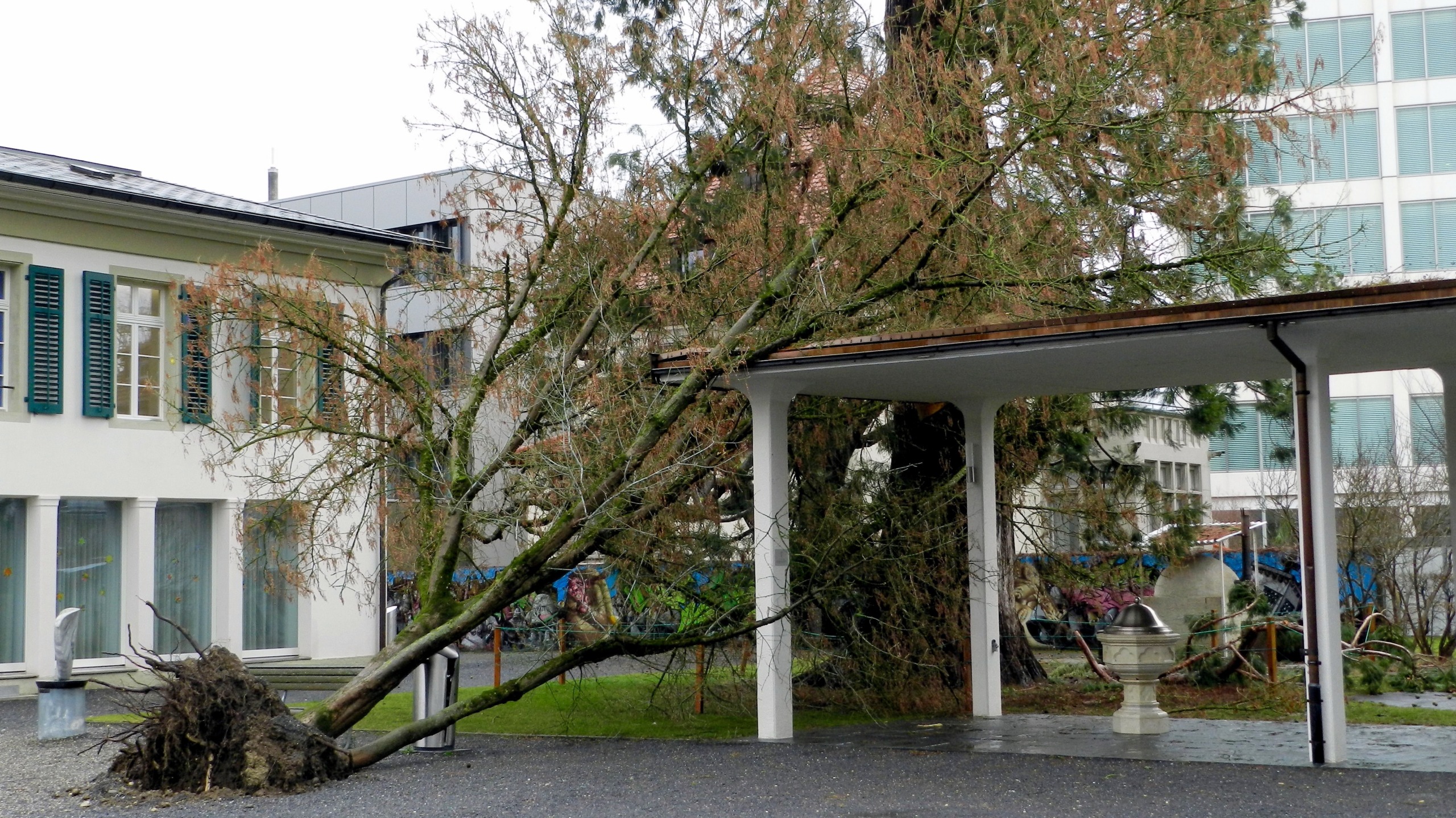 Sturmschäden rund um Kirchen: Wer zahlt?