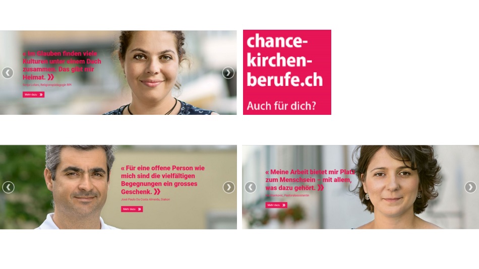 Neue Kampagne von «Chance Kirchenberufe»