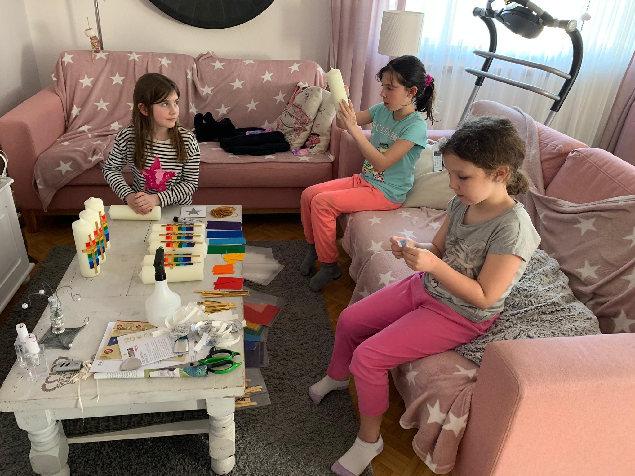 Osterkerzen aus dem «Homeoffice»