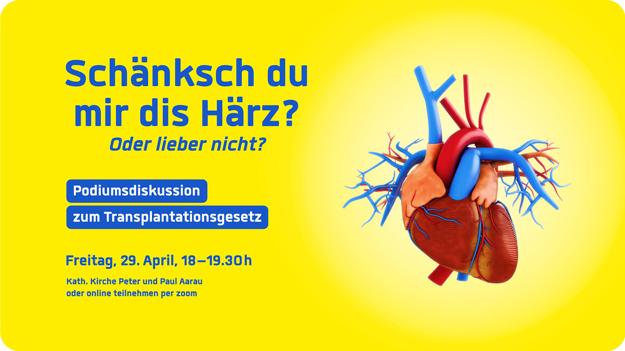 Neues Transplantationsgesetz: Podium in Aarau