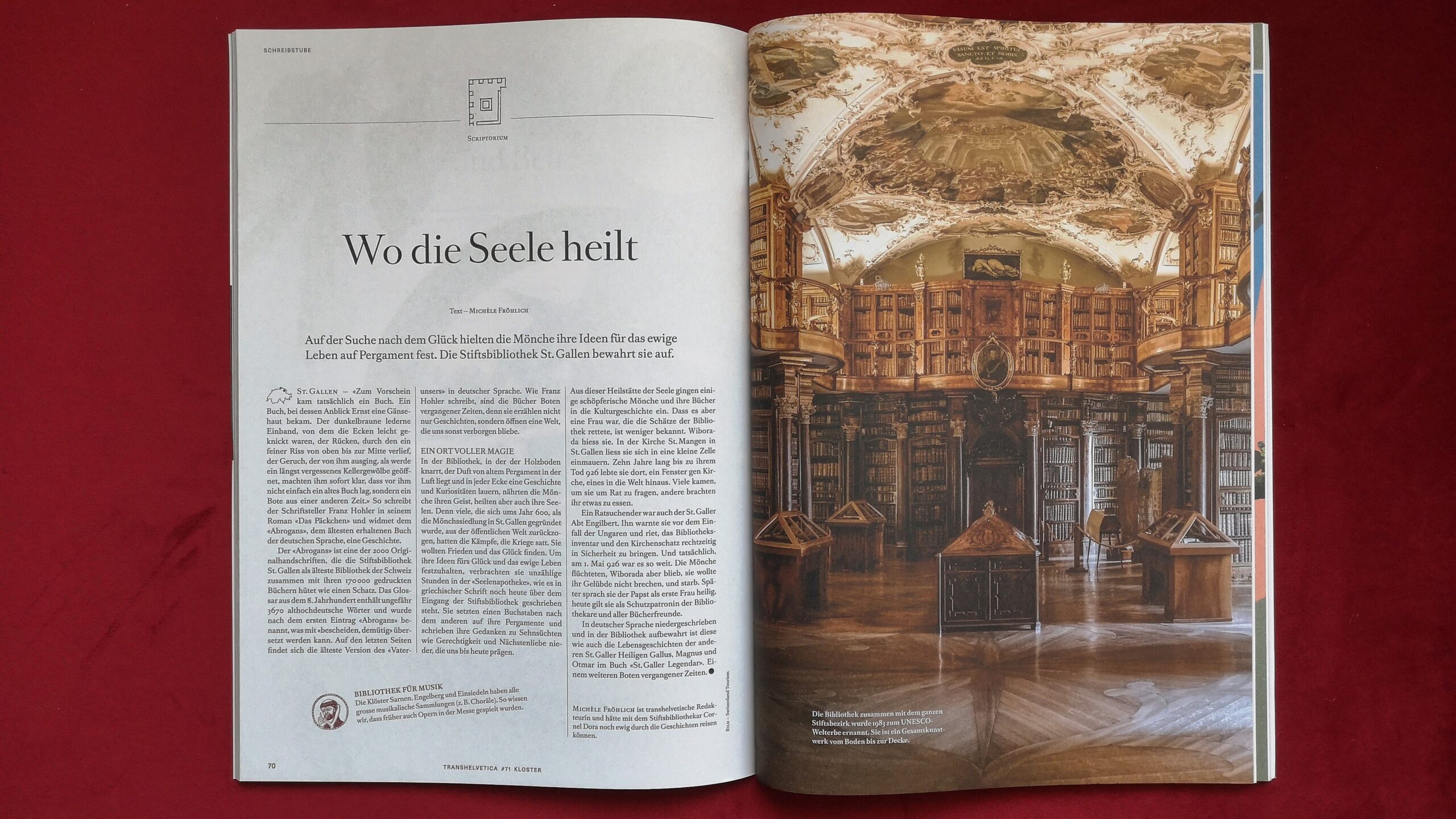 Schweizer Klöster erleben mit Transhelvetica