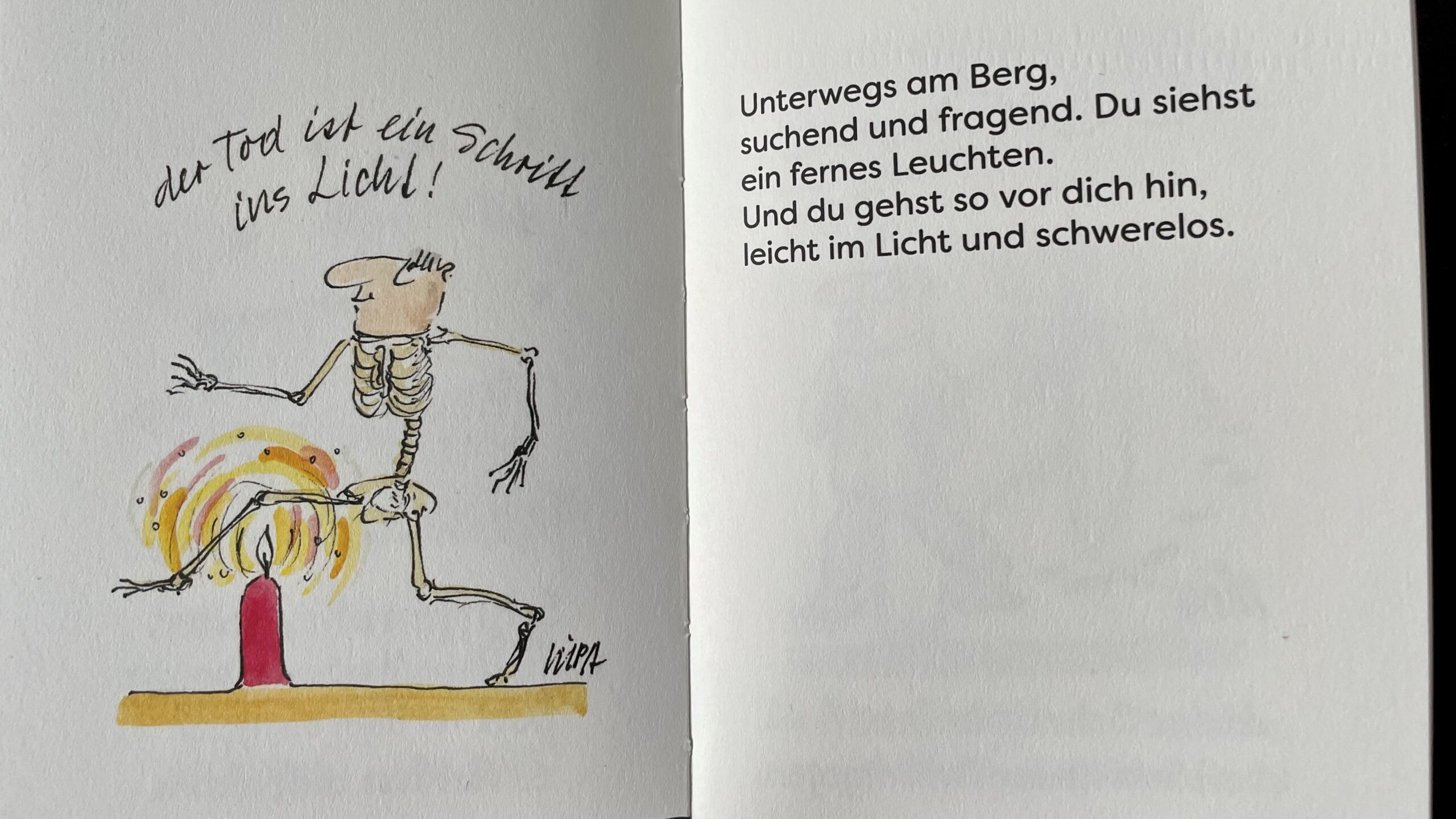 Mit Karikaturen übers Sterben schmunzeln